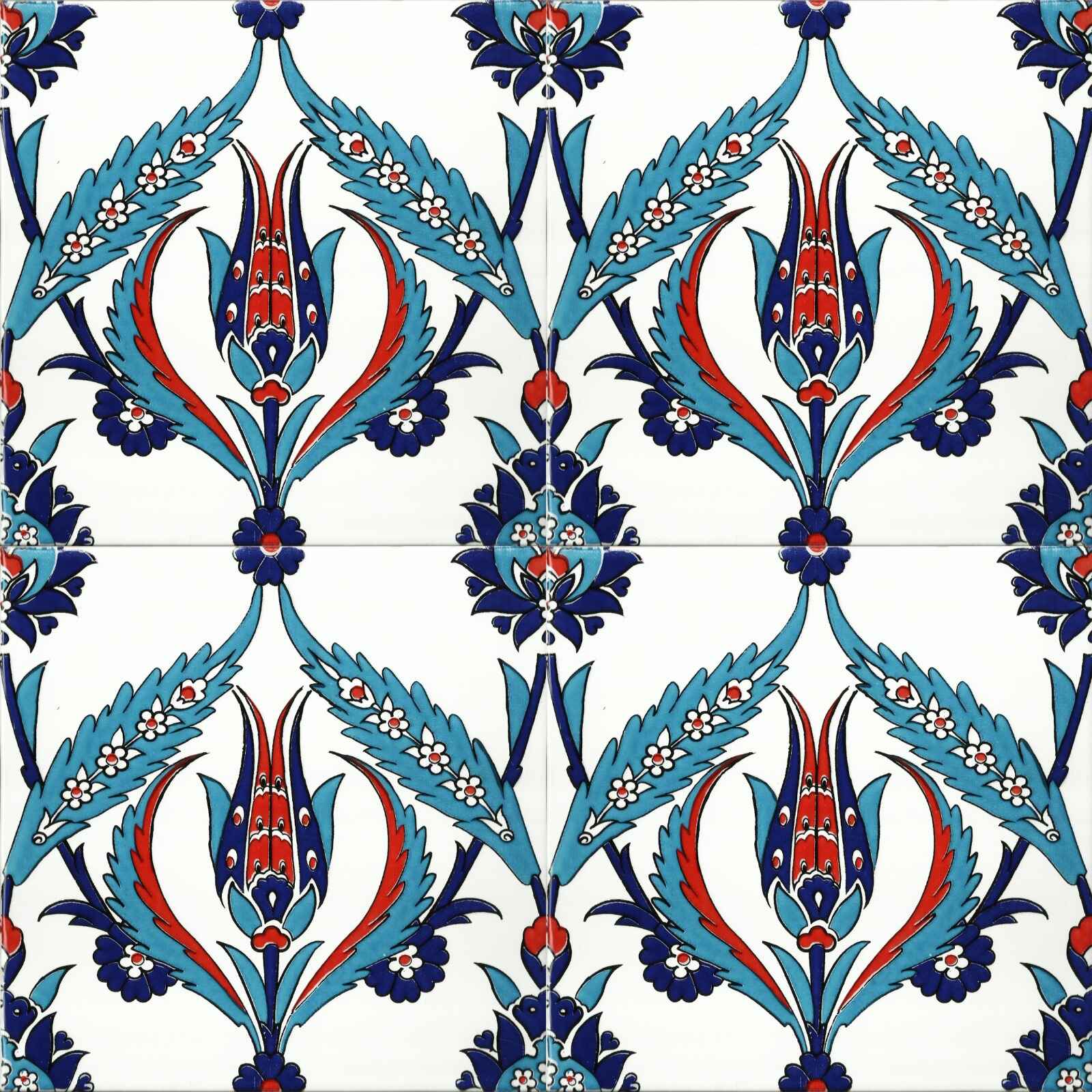 20x20 cm Çini Karo P-2